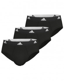Pack of 3 briefs Adidas Active Flex Cotton (Black/Black/Black)