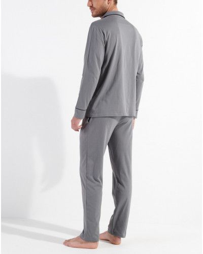 Long pyjamas HOM Albert 100% cotton (Gris)