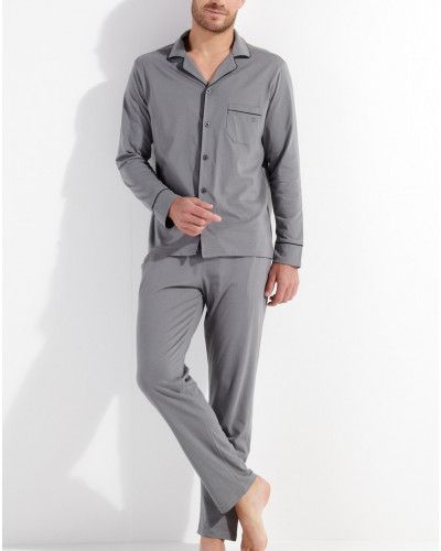 Pijama largo HOM Albert 100% algodón (Gris)