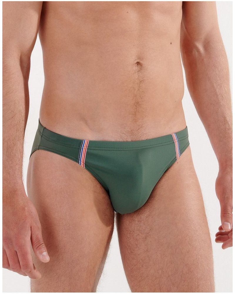 Micro calzoncillo de baño HOM Nautical cup (Khaki)