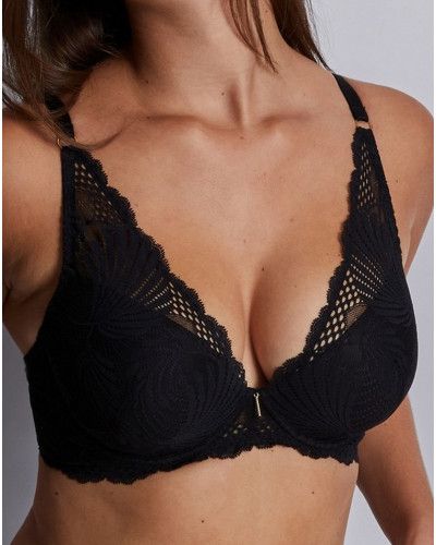 Plunge bra Aubade Rythm of Desire (Black)