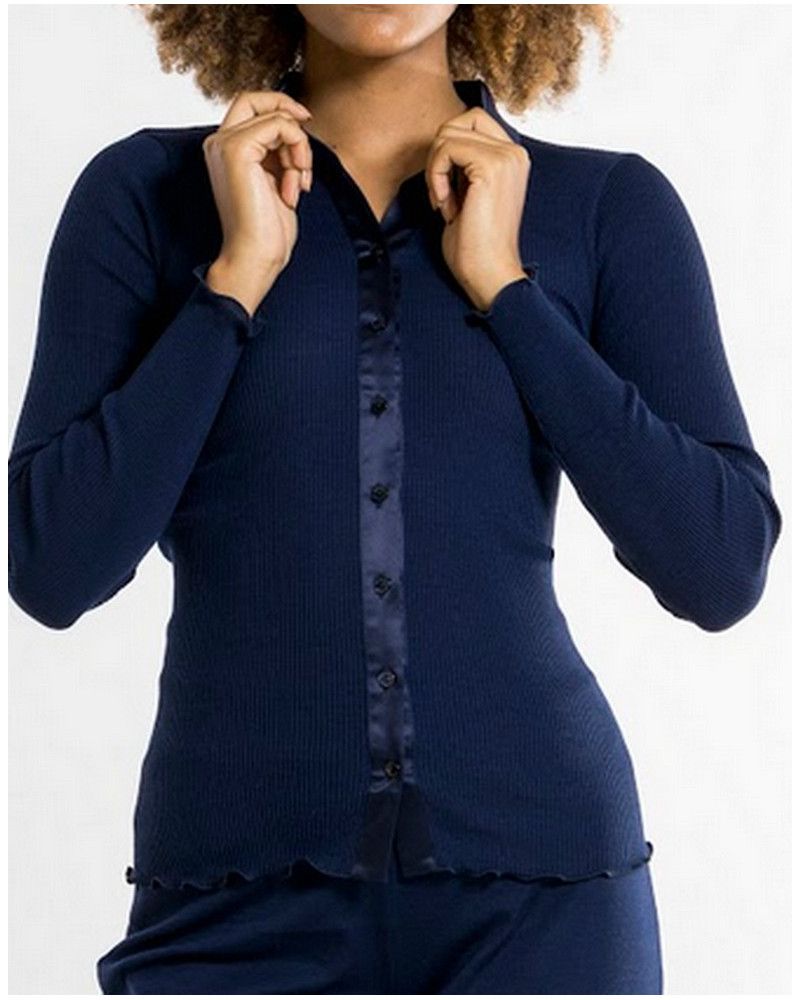 Blouse Oscalito "Elegante" 6350 (Bleu)