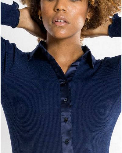 Blouse Oscalito "Elegante" 6350 (Bleu)