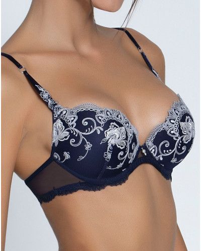 Padded bra Lise Charmel Déesse en Glam (Marine Argent)