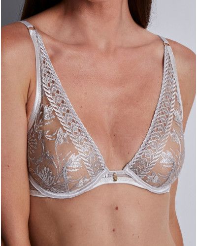 Soutien-gorge triangle plunge Aubade Magnetic Spell (Platinum)