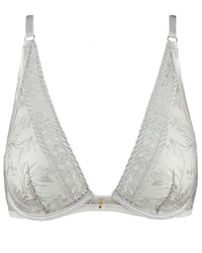 Triangle plunge bra Aubade Magnetic Spell (Platinum)