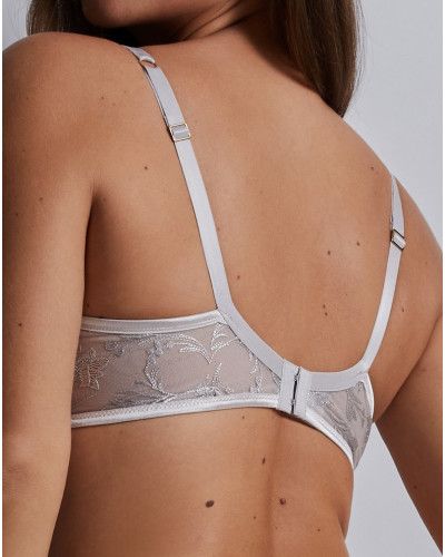 Padded plunge bra Aubade Magnetic Spell (Platinum)