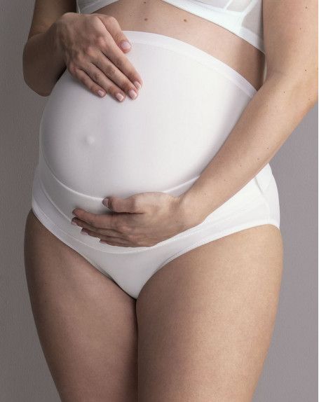 Slip de grossesse blanc sans coutures Maternity.