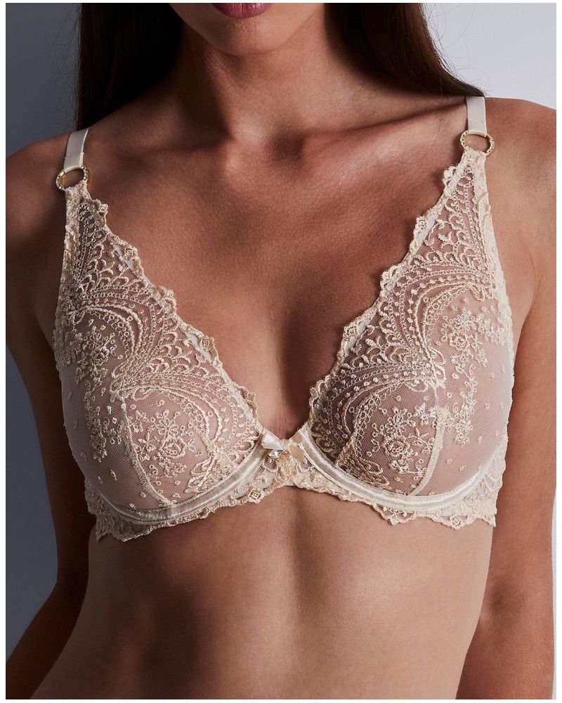 Sujetador triángulo Aubade Ecrin Noir (Silk Heaven)