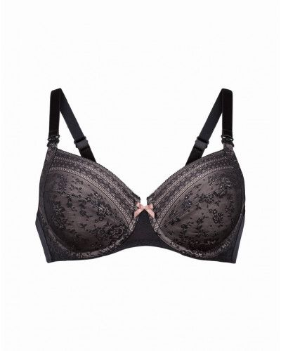 Underwired nursing bra Anita Fleur (Anthracite)