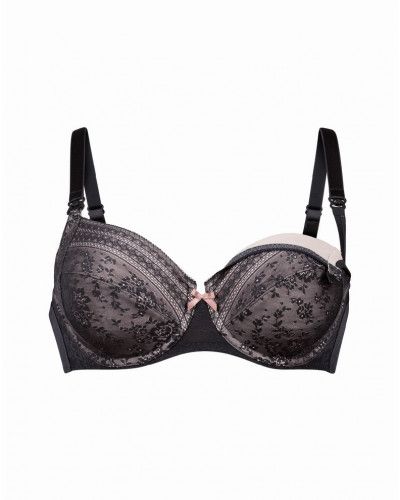 Underwired nursing bra Anita Fleur (Anthracite)