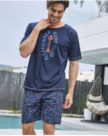 Men's Massana Surf Club pyjama shorts (Multicolour)