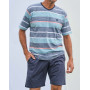 Pijama corto de rayas Massana para hombre 100% Algodón (Multicolor)