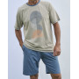 Men's short pyjamas Massana Cercle 100% Cotton (Multicolour)