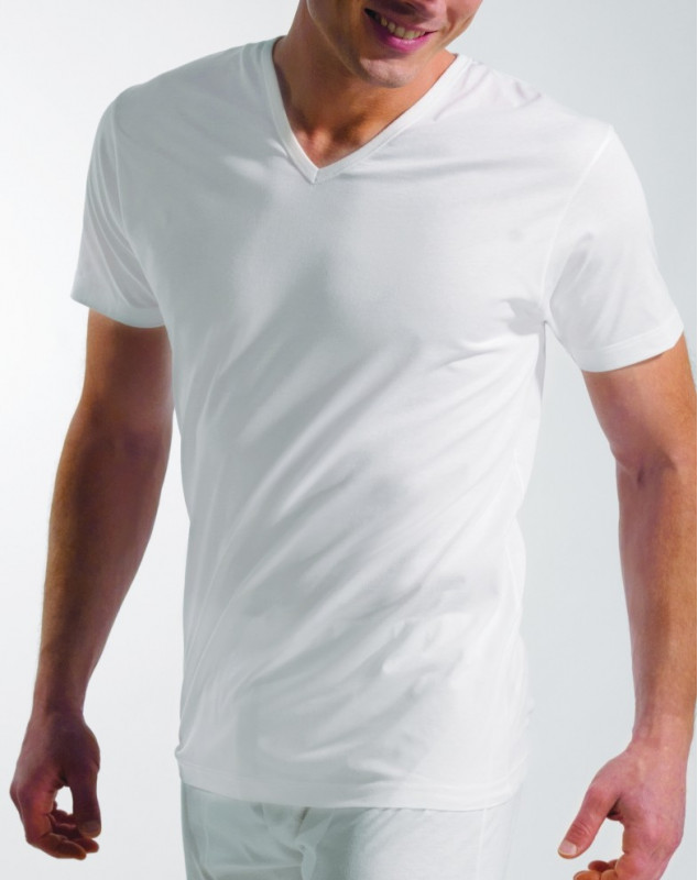 Tee-shirt col rond Hom en coton blanc | Rue Des Hommes