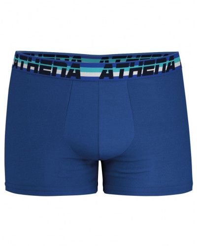 Lot de 3 boxers Stretch Coton Athena (Noir/Bleu/Marine)