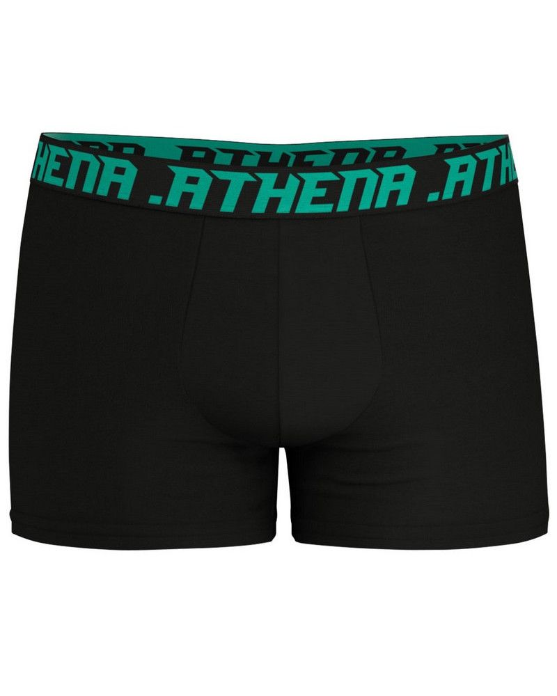 Pack de 4 boxers de algodón Athena (Azul/Verde/Rojo/Azul)