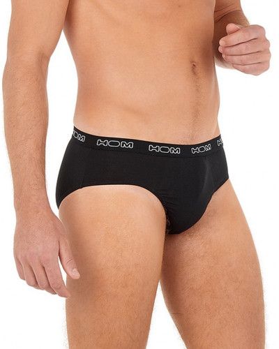 Lot de 3 mini slips HOM Boxerlines (Noir)