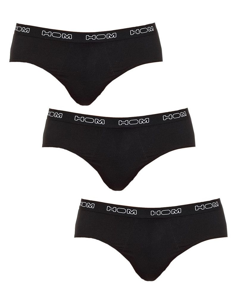 Set of 3 HOM Boxerlines mini briefs (Black)