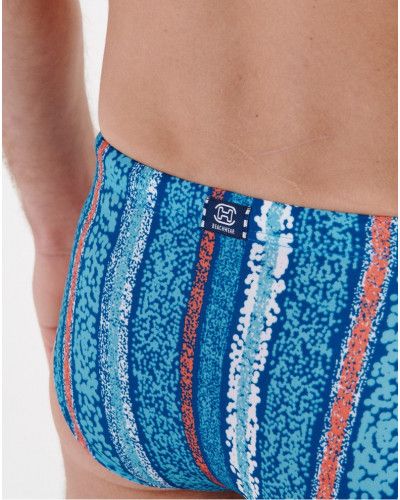 Mini slip de bain HOM Harrisson (Turquoise imprimé)
