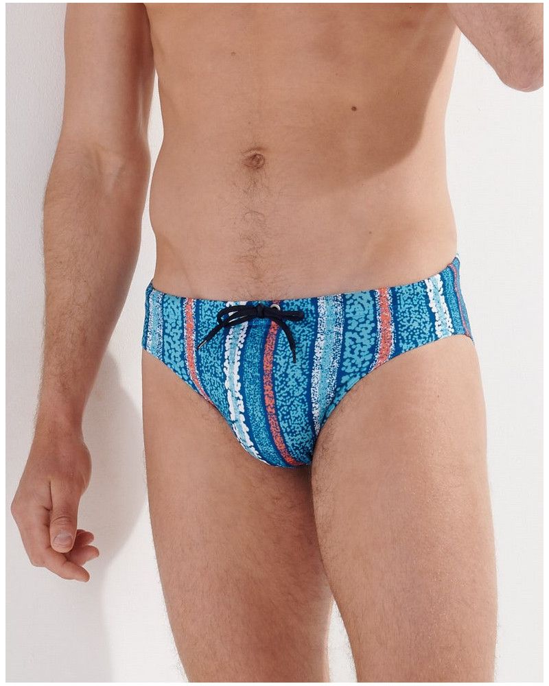 Mini calzoncillos de baño HOM Harrisson (Turquoise imprimé)