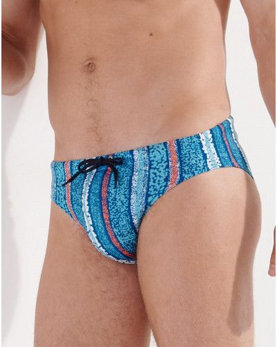 Mini calzoncillos de baño HOM Harrisson (Turquoise imprimé)