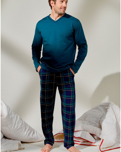 Long pajamas ULYNOAH 100% cotton Arthur