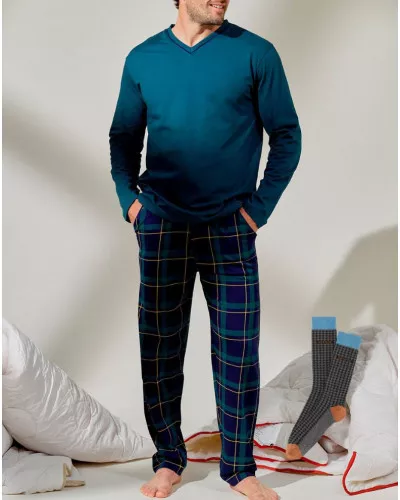 Pyjama long ULYNOAH 100% coton Arthur