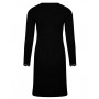 Nightdress long sleeves V-neck Antigel Simply Perfect (Black)