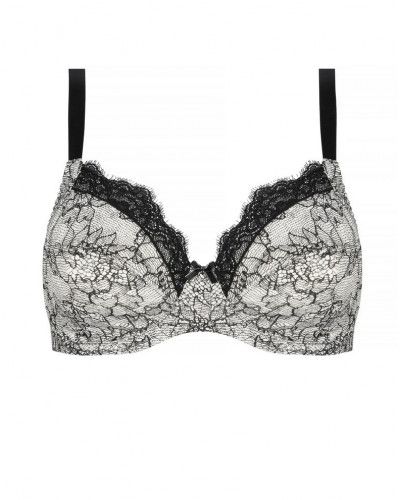 Wellness underwired bra Antigel Power Dentelle (Dentelle Fusain)