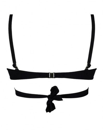 Sujetador de baño triangulo sin aros Antigel La Chiquissima (Negro)