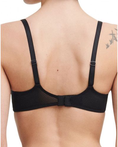 Sujetador corbeille balconete Chantelle Fleurs Signature (Leather Black)