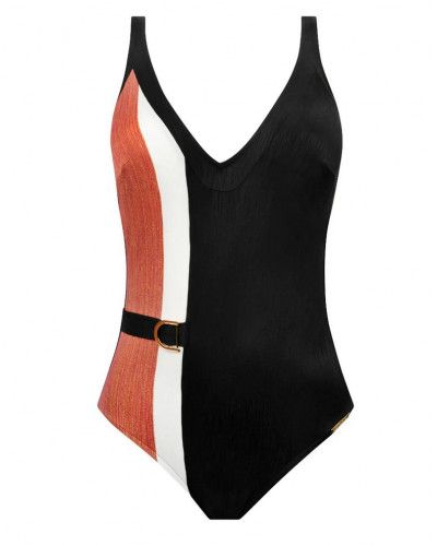 One-Piece Opened Support Swimsuit Chic Aquatique (Ginger Chic)