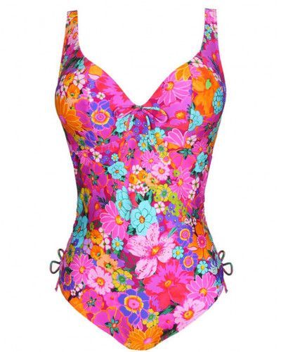 Traje de baño una pieza plunge Prima Donna Swim Najac (Floral Explosion)