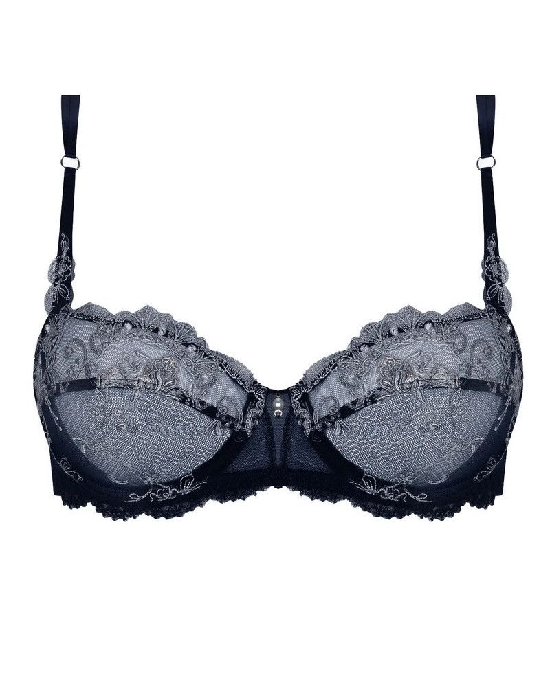 Soutien-gorge Armature Lise Charmel Miss Toi 95B Gris Blanc Ref ECC6042 Neuf