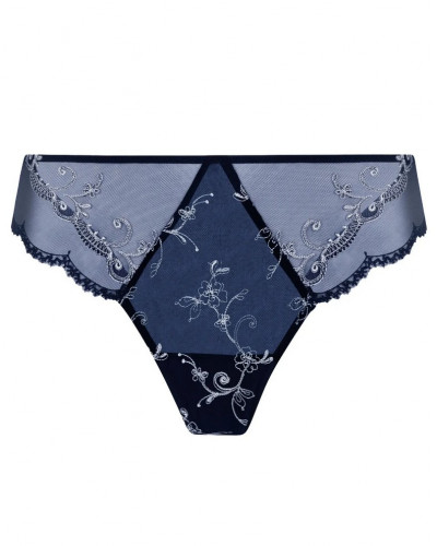 Tanga Lise Charmel Déesse en Glam (Marine Argent)