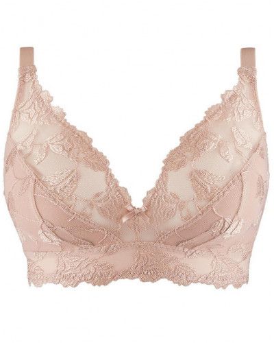 Triangle wireless bralette Aubade Softessence (Skin)