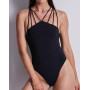 Soft one-piece swimsuit Aubade Secret Laguna (Black)