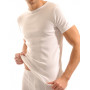 Round neck T-shirt 100% cotton fine rib Paul Mariner (White)
