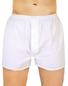 Open boxer shorts Mariner Essential in 100% cotton plain weave (White)