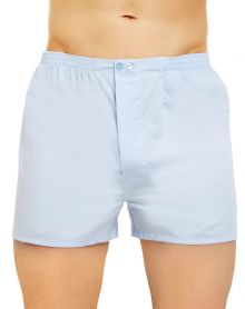 Open boxer shorts Mariner Essential in 100% cotton plain weave (Azur)