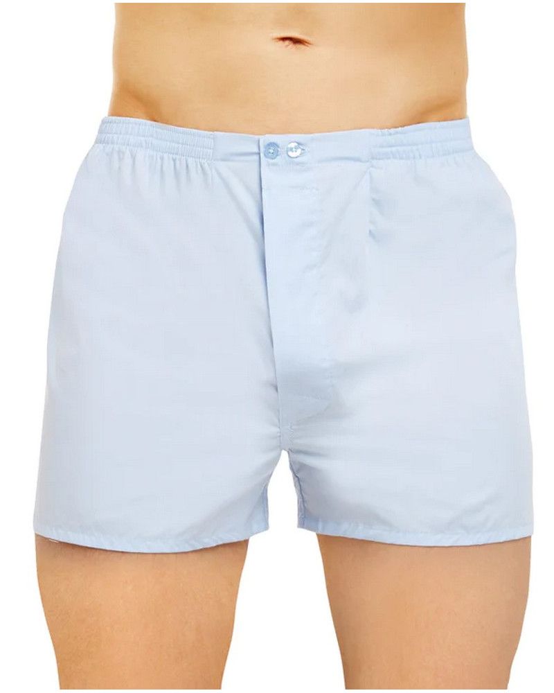 Calzoncillos abiertos Mariner Essential en 100% algodón de tafetán (Azur)