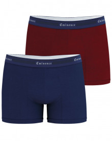 Set of 2 boxer shorts Eminence Tailor (Marine/Rouille)