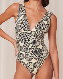 Padded one-piece swimsuit Triumph Smart Summer (Imprimé Blanc)