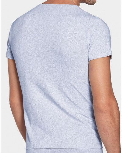 T-shirt col V Eden Park E60 (Gris)