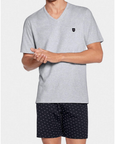 Pyjama court 100% Coton Eden Park E76 (169)