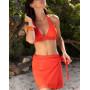 Soutien-gorge de bain triangle sans armature Lise Charmel Ajourage Couture (Orange Couture)