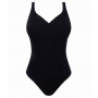 V-neck one-piece swimsuit without underwire Empreinte Epic (Black)