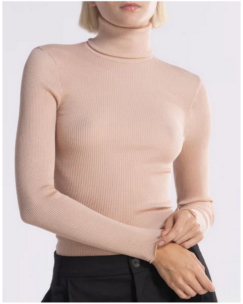 Blusa Cuello Alto Oscalito 3438 (Peau)