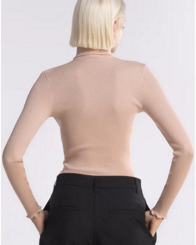 Pull col roulé Oscalito 3438 (Peau)